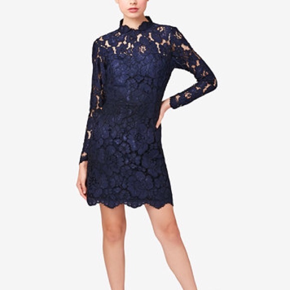 betsey johnson lace sheath dress